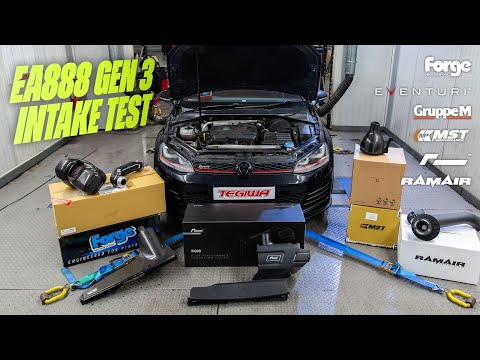 EA888 Ultimate Intake Test - Eventuri, Forge, GruppeM, MST, Racingline R600 & Ramair! (MK7 Golf GTI)