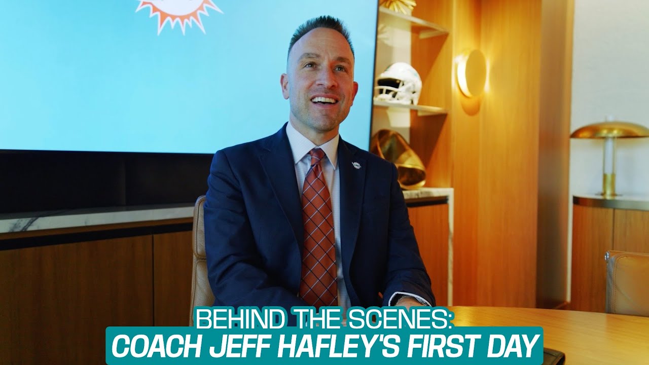 Behind-the-scenes look at Coach Jeff Hafley’s first day | Miami Dolphins