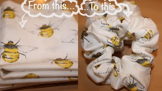 How I Make My Scrunchies To Sell On Etsy DIY - Bumble Bee Scrunchie