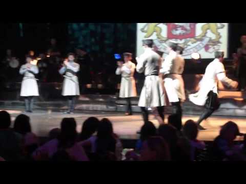 анс. Эрисиони в Афинах - танец Кавкасиури _ Erisioni (Georgian Legend) in Athens - Caucasian Dance