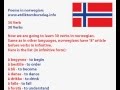Norwegian language - Første verb / First verbs 