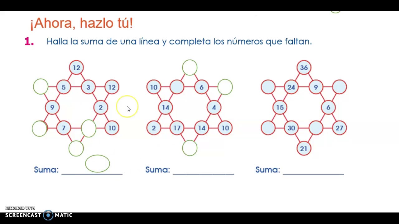 EJERCICIOS DE ESTRELLAS MAGICAS