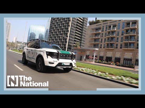 On the road with Dubai Police inside UAE-built 'Ghiath' patrol car