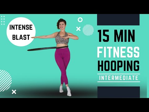 Hula Hoop Dance Workout: Intermediate 15 Minute Intense Blast for the Abs Arms and Legs