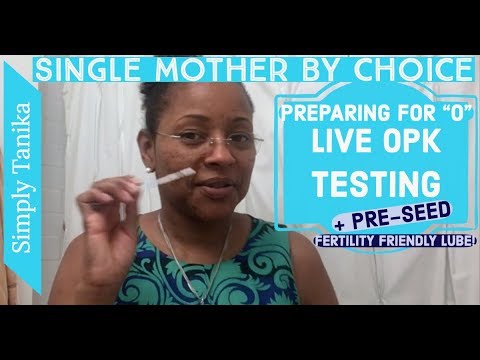 Live OPK Testing and Pre-seed, Fertility Friendly Lube Video
