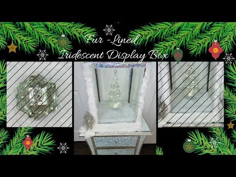 Fur-Lined, Iridescent Display Case | Craftmas in July 2019