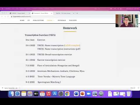 Linguistics 341 - Introduction to Phonetics - LaTeX + Name Transcription