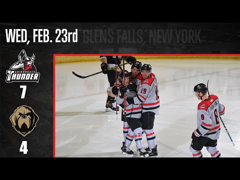 2/23/22 Adirondack Thunder 7 - Newfoundland Growlers 4