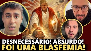 Nikolas Ferreira, Isaías Saad, Isaac Brum e outros comentam sobre postagem de Trump como Jesus