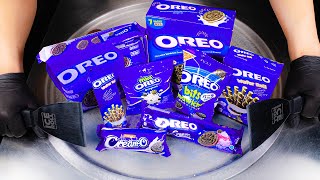 ASMR - Full OREO Ice Cream Rolls | How To Make OREO Ice Cream with Chocolate