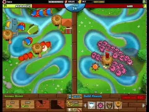 BTD Battles - Defending with random towers E73 Kinda epic game #14