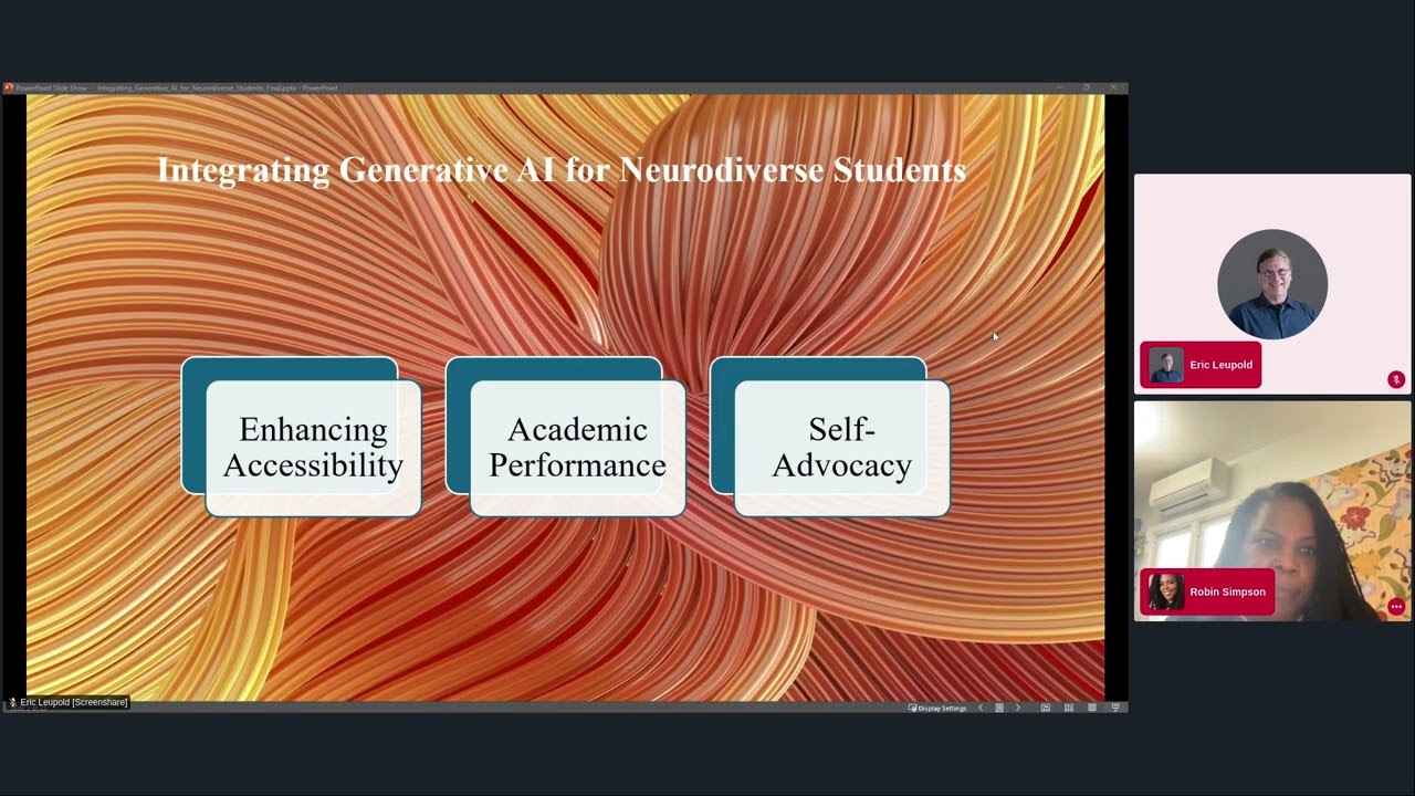 Integrating Generative AI to Neurodiverse Students