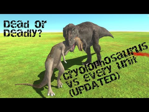 Cryolophosaurus vs every unit |Animal Revolt Battle Simulator (UPDATED)