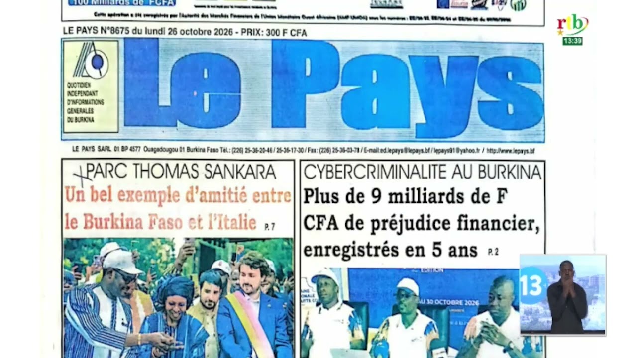 Revue de presse du 26 octobre 2026