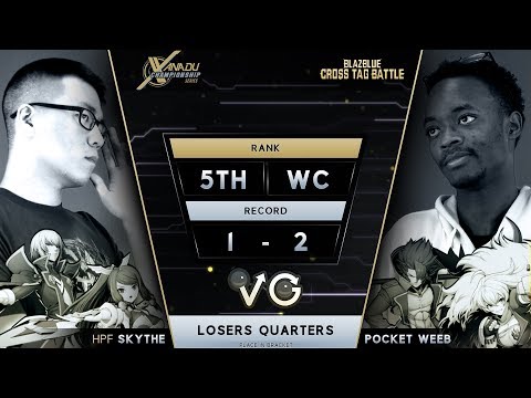 XCS FGC Finals BB:CTB -  Pocket Weeb Vs. HPF | Skythe - BlazBlue: Cross Tag Battle Losers Quarters