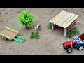 How To Make Mini Cow Shed Bullock Cart Cow Shed Diy Tractor Science Project House Of Animals