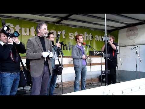 Schwabenstreich mit Hannes Rockenbauch - 44. Montagsdemo gegen Stuttgart 21 am 13.09.2010