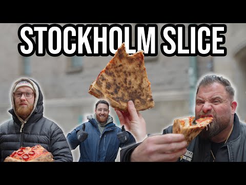OLD SCHOOL Pizza Slice Review In Stockholm!