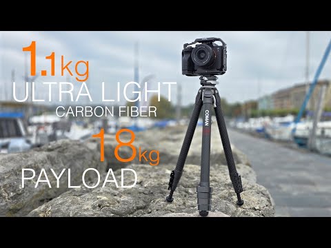 1.1kg TRAVEL TRIPOD: Carbon Fiber Coman Zero F38 Pro