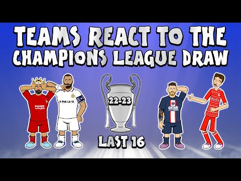 🏆TEAMS REACT - Champions League Last 16 Draw 22/23🏆 (Champions League Parody)