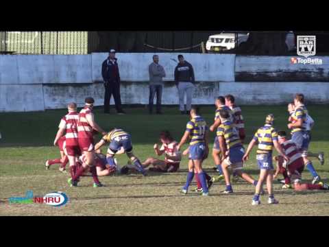 2016 NHRU Round 14 Premier 1 Highlights - Hamilton Hawks v University