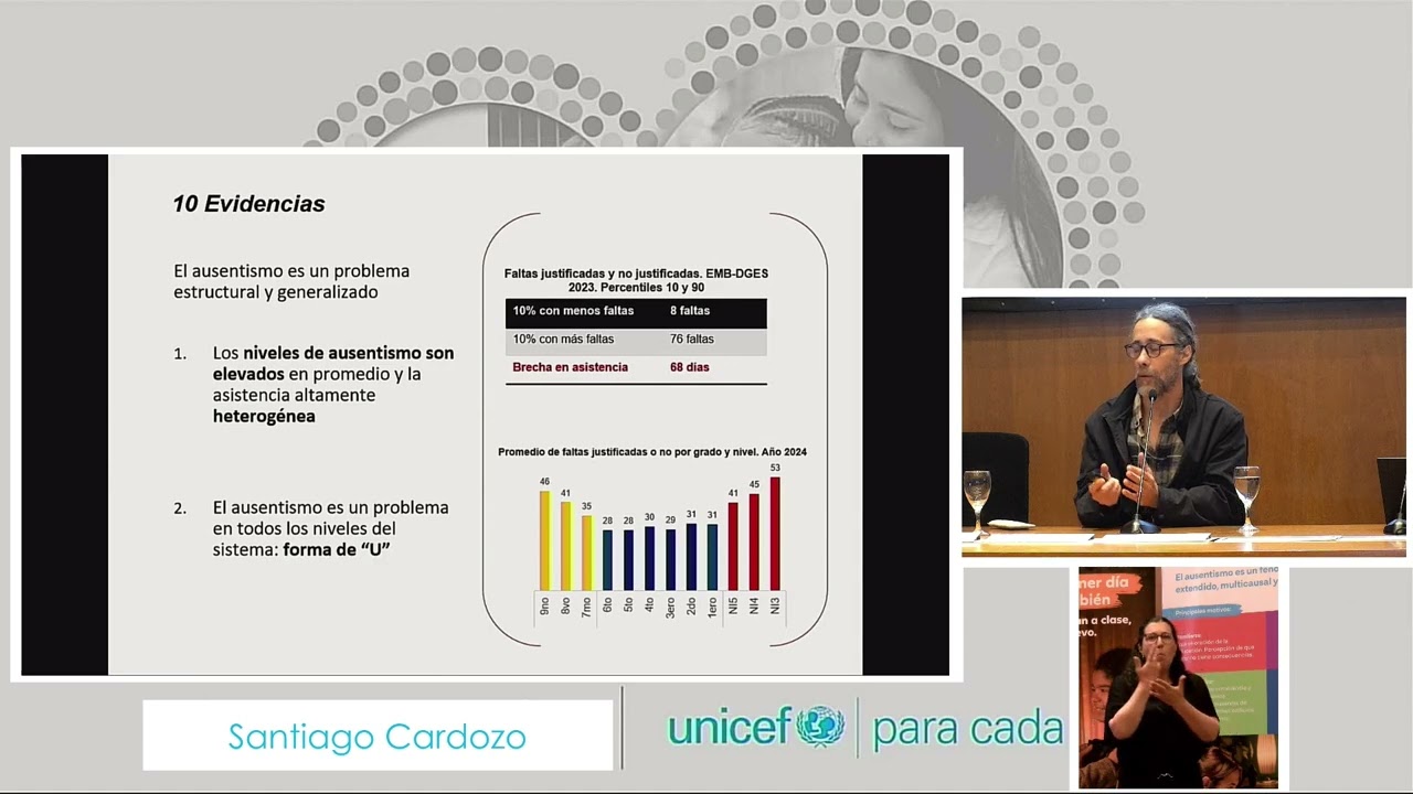 Santiago Cardozo (ANEP) y Alejandro Retamoso (UNICEF) - Seminario "Cuidar los sueños"