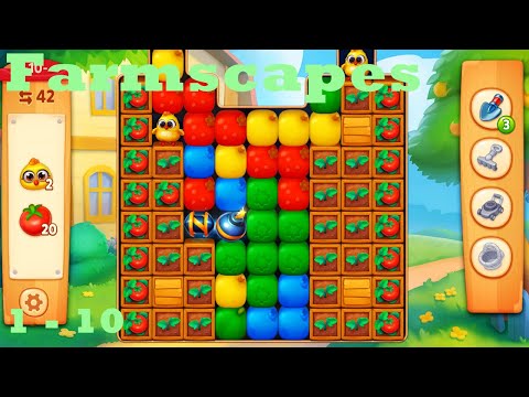Farmscapes Level 1 - 10 HD Gameplay Walkthrough |  3 - match game | android | ios | pc | app