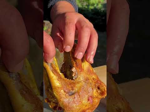 lamb head baked in the oven in the village #shorts