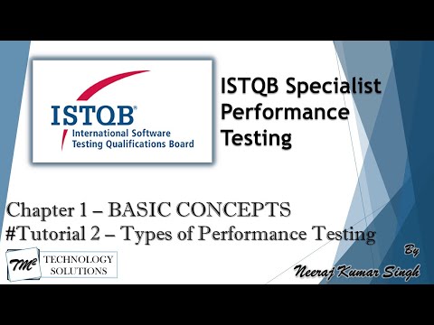 ISTQB Performance Tester Introduction to ISTQB Performance Tester Certification ISTQB Tutorials