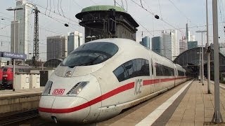 preview picture of video 'German ICE highspeed trains at Frankfurt Main Station'