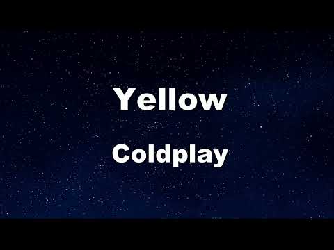 Karaoke♬ Yellow - Coldplay 【No Guide Melody】 Instrumental
