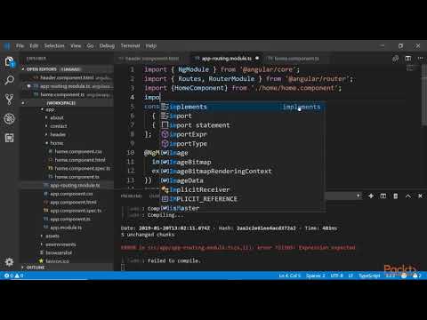 Hands On TypeScript 3 and Angular 7 for Web Development Routing and Navigation | packtpub com