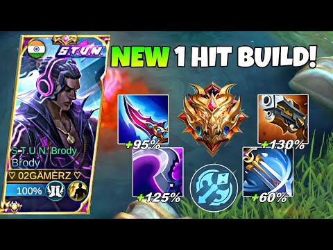 NEW UPDATE BRODY 1SHOT BUILD TUTORIAL!! | SUPER AGGRESSIVE GAMEPLAY! (INSANE DAMAGE!😱🔥)