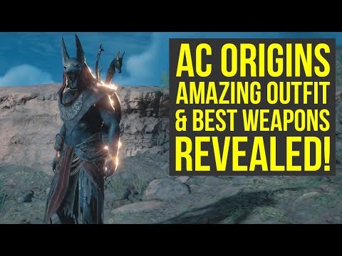 Assassin's Creed Origins MOST AMAZING OUTFIT & BEST WEAPONS REVEALED! (AC Origins Outfits) Video