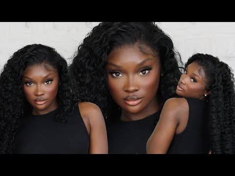Watch Me Install This Deep Wave Frontal Wig | Wet Look + Deep Side Part | Ft. Alipearl Hair