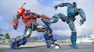 Optimus Prime VS JAEGER GIPSY War in Future World Big Battle Mp4 3GP & Mp3