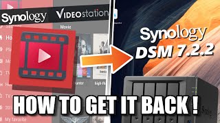 [心得] 群輝DSM 7.2.2安裝Video Station的方法