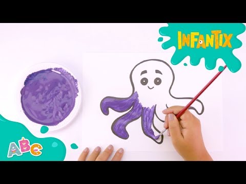 APRENDENDO E MISTURANDO CORES (ROXO) | LEARN COLORS FOR KIDS | TOY ART