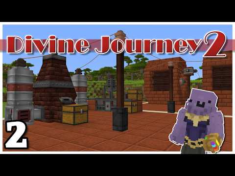 Divine Journey 2 Ep 2: Beginner Power and Nether Exploration