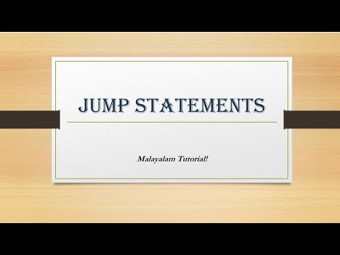 Jump Statements Java Control Statements Java Programming Java Oop Malayalam Tutorials