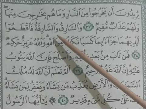 Belajar Ngaji QS Al-Maaidah (5) ayat 37-40