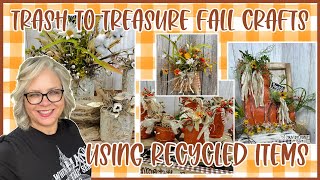 🍂 Upcycle Fall Crafts From Recycled Items Like Cans And Boxes 🍂 Trash to Treasure