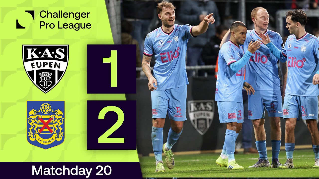 KAS Eupen vs SK Beveren Highlights