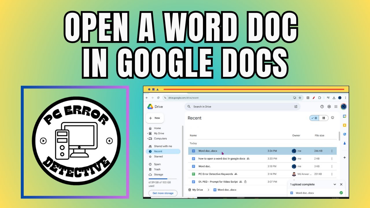 How to Open a Word Doc in Google Docs - Simple Steps [2025]