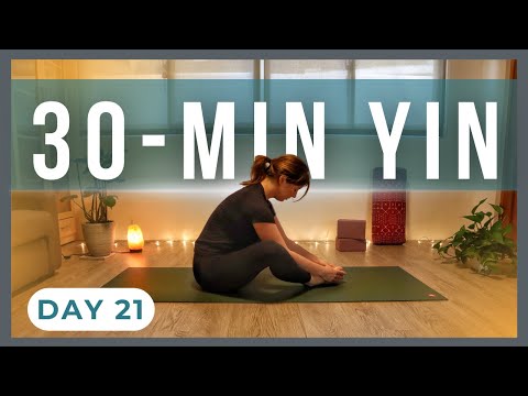 30-min Evening Yin Yoga Stretch Full-Body Relaxation | Bedtime Yin Yoga Challenge Day 21