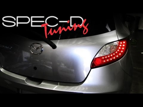 SPECDTUNING INSTALLATION VIDEO: 2011 MAZDA 2 LED TAIL LIGHTS