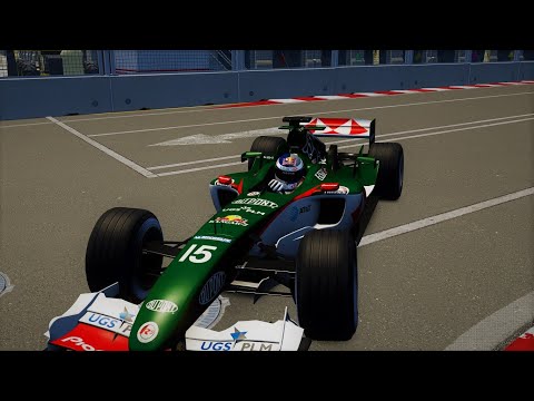Assetto Corsa Ferrari F1 F2004 (Jaguar livery) at Baku hotlap
