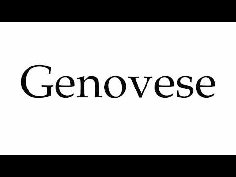How to Pronounce Genovese