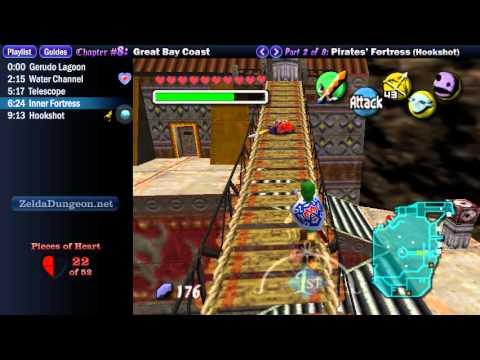 Legend of Zelda Majora's Mask Walkthrough 08 (2/8) "Great Bay Coast: Pirates' Fortress"