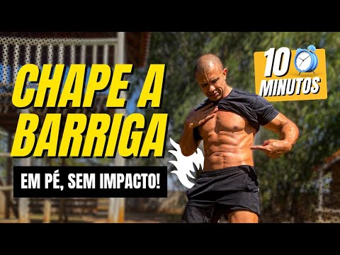 Treino em Pé para Chapar a Barriga Rápido (Sem Impacto!)